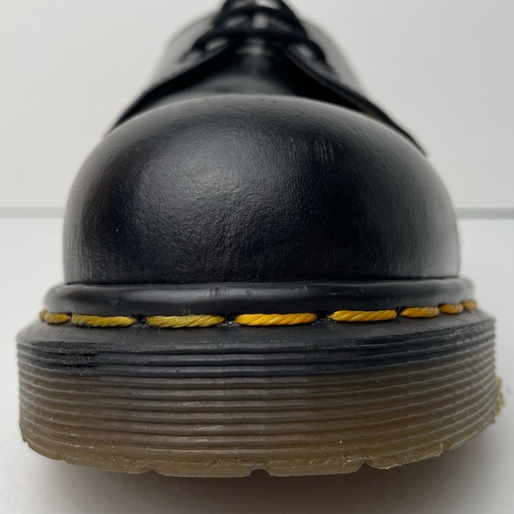 Vintage Dr. Martens 1925 MIE Black Leather Steel Toe Oxfords Shoes UK 5 - Picture 8 of 14